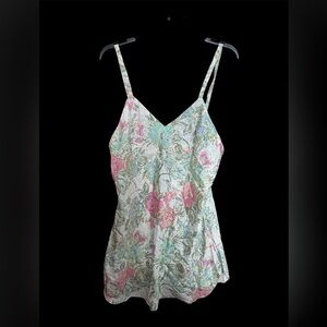 Vintage 90’s Floral Slip Women’s size Large Romantic Feminine Sleepwear Dress